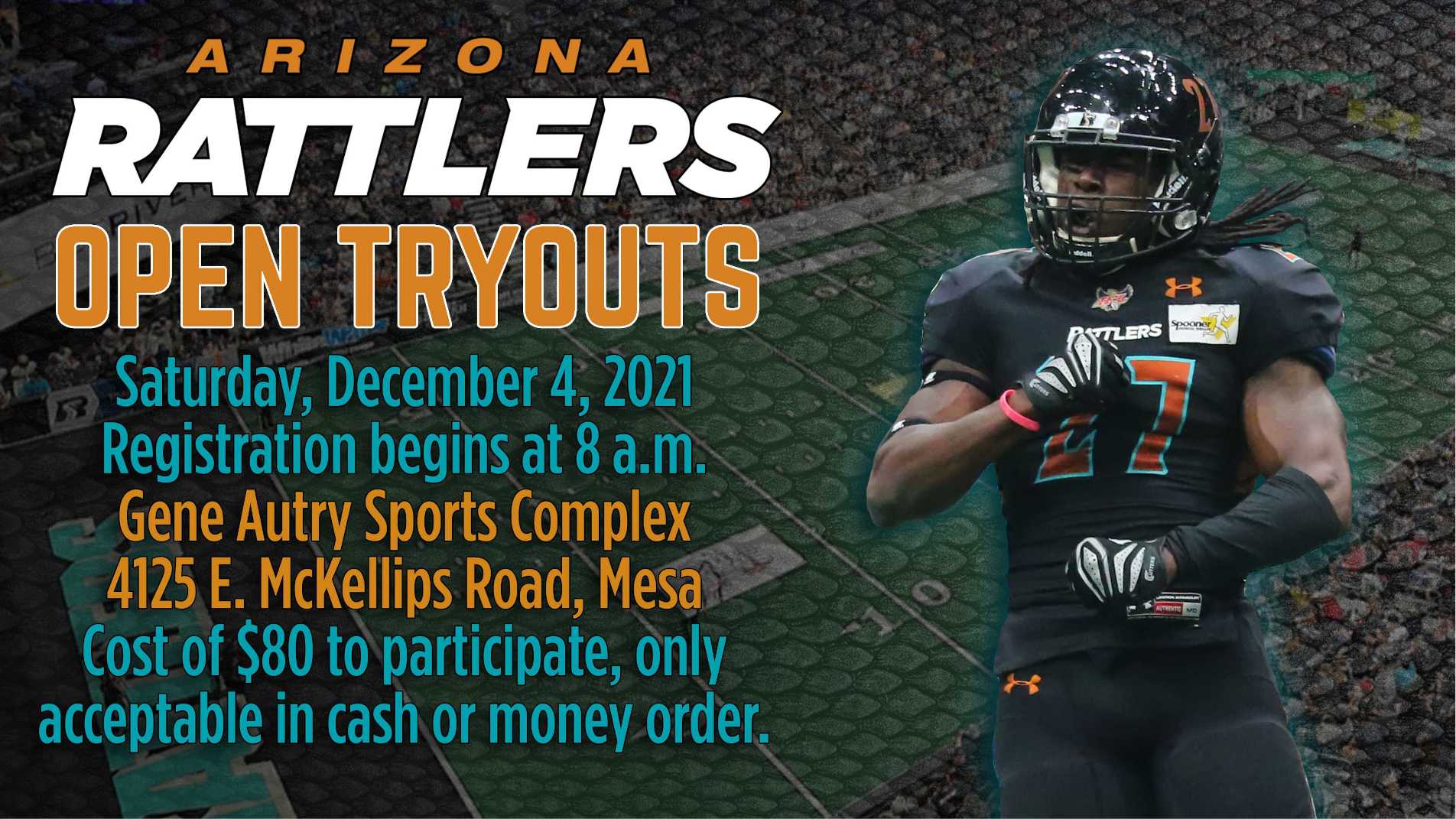 Arizona Rattlers Open Tryout Draws Record Numbers